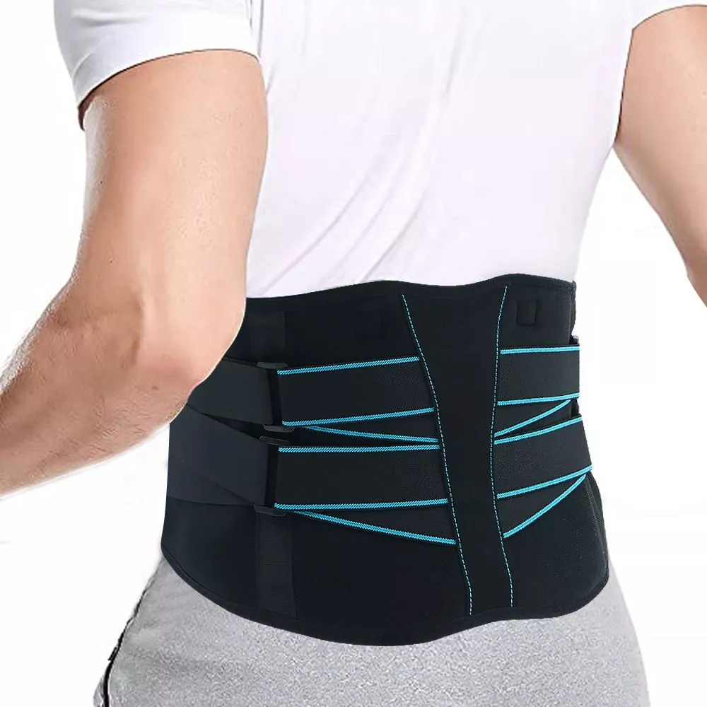 Phefumolohang Thekeng Lumbar Support Lower Back Brace bakeng sa Sciatica
