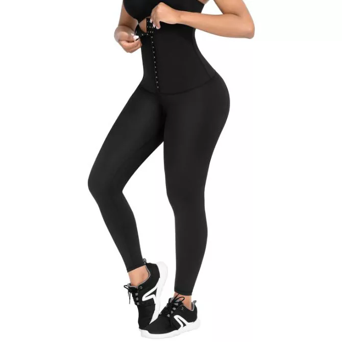 Basali ba Letheka le Phahameng la Neoprene Yoga Leggings